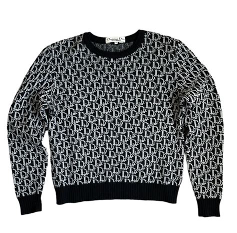 dior pullover schwarz weiß|Dior jumper men's.